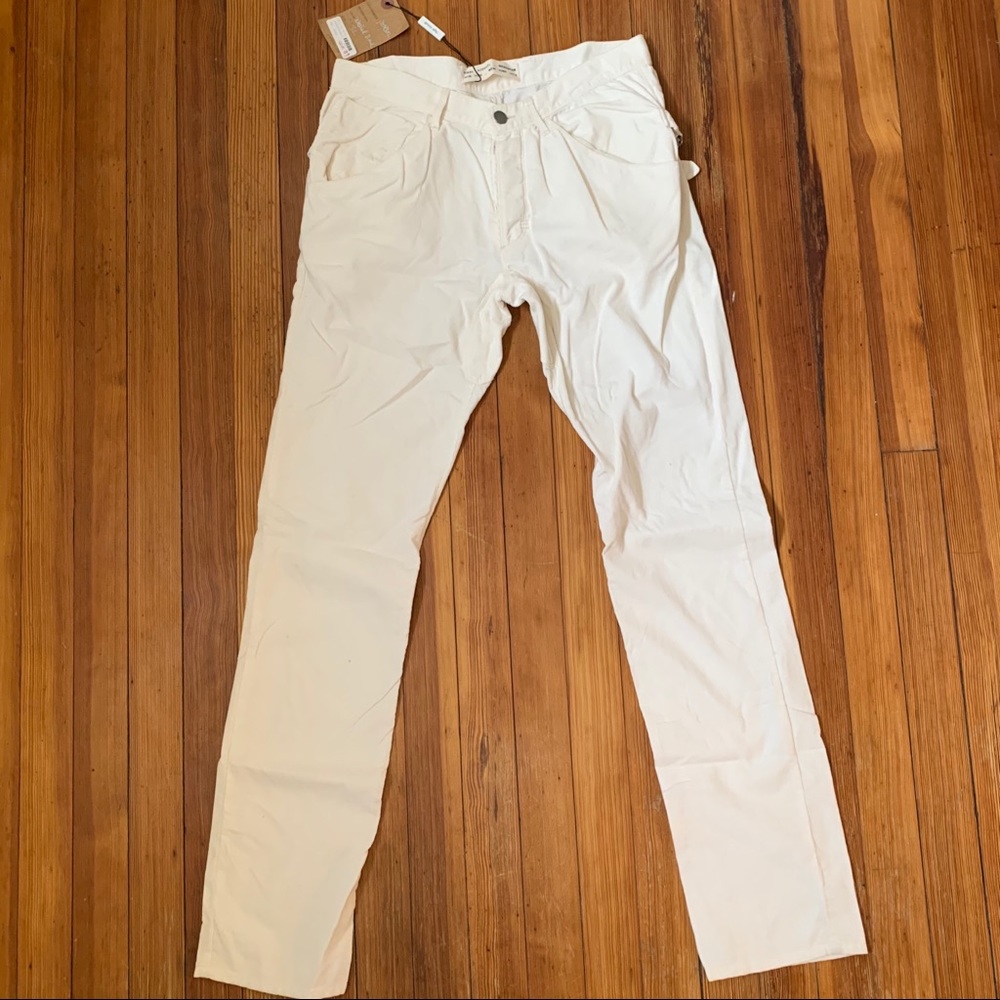 NWT MENS Yigal Azrouel button bone/white cords 32